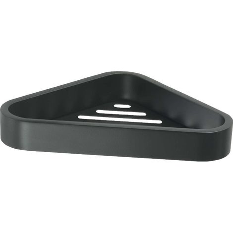 Sapho Gedy Smart - Estante de ducha de esquina 17x3x17 cm, negro mate 328314