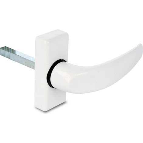 AMIG Poignées de porte en aluminium DELTA 121 x 72 mm Aluminium Blanc (1/5)