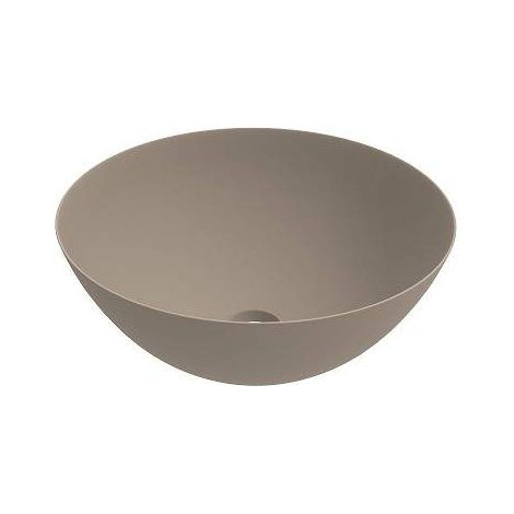 Matt Cappuccino Keramik Arbeitsplatte Waschbecken mit Abmessungen 416x155 mm Ercos Musa BLCERPMUSA0001  Cappuccino Mat