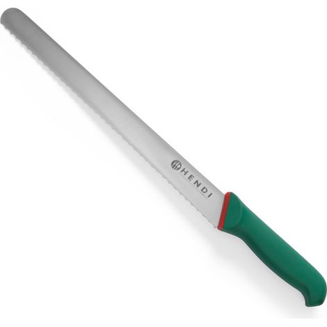 Cuchillo de pan dentado Green Line, longitud 415 mm - Hendi 843895