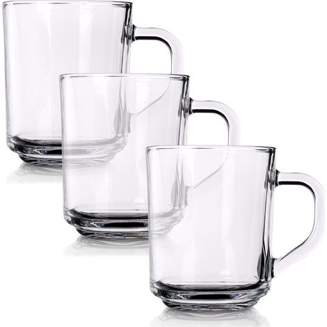 3er-Set Gläser für Kaffee, Tee, Trinkgetränke, heiße und kalte Getränke (1/5)