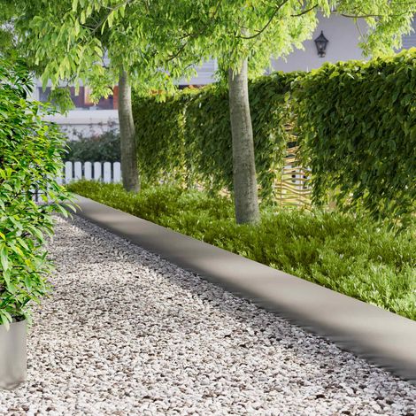 vidaXL Borde de Césped 20 uds. 100 x 22 cm Acero Plateado (1/5)