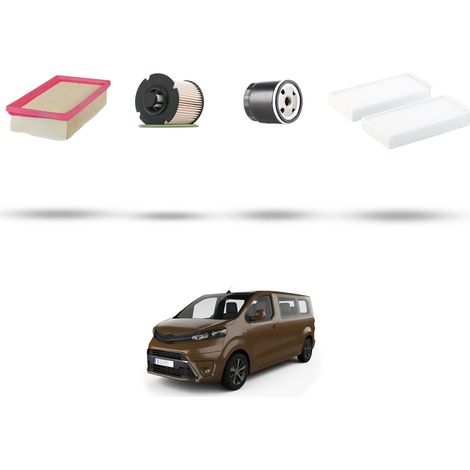 Kit tagliando 4 filtri compatibile con Toyota Proace II 2.0 D 180 130kw Dal 2016 (1/5)