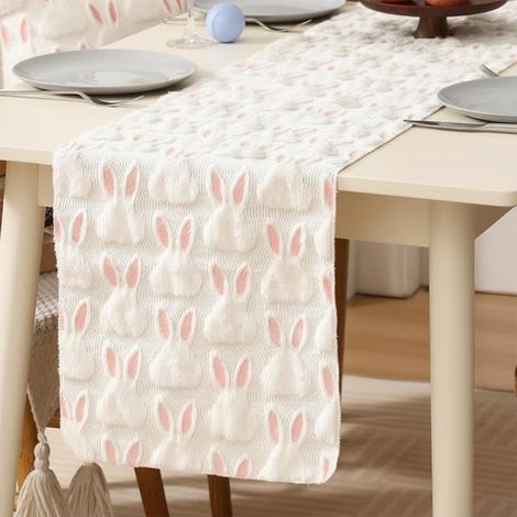 JSSEVN - Easter Table Runner, 183 x 33 cm, Washable, ideal for decorating a spring dining table, a party, or a holiday at home (1/5)