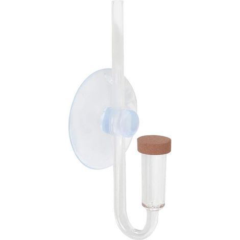 Difusor de CO2 acrílico transparente para acuarios, atomizador de CO2 en forma de U con ventosa para sistemas de plantas de acuario caseros. (1/5)