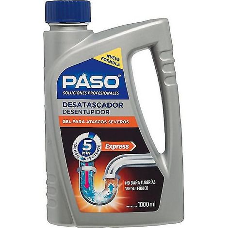 Desatascador Tuberias Quimico Profesional Gel Paso 1 Lt