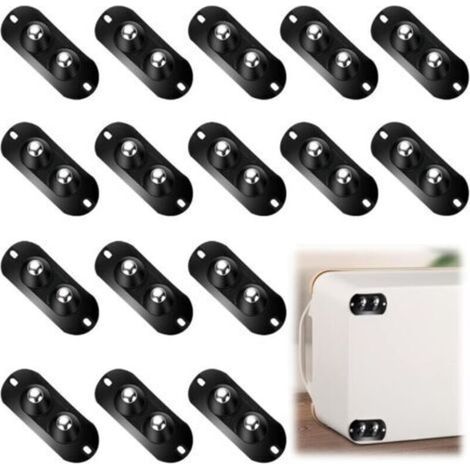 Roulettes Auto-Adhésives Universelles pour Meubles Lot de 16 Pièces - Idéales pour Boîtes de Rangement et Petits Meubles - (1/5)