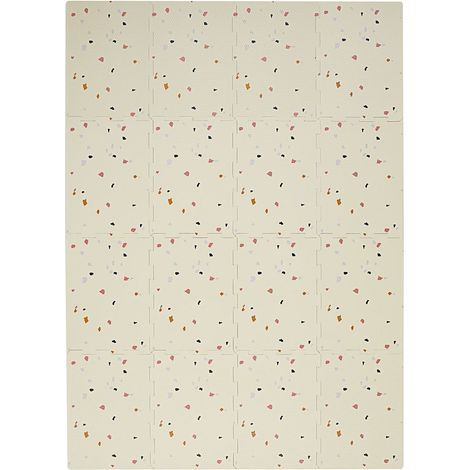 3 Sprouts - EVA Foam Puzzle Mat - Terrazzo cream - 171 cm x 123 cm