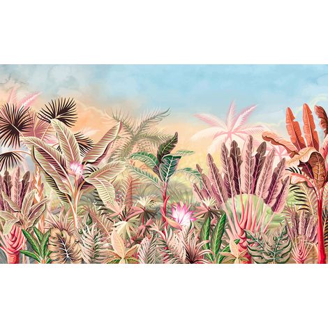 Papier peint panoramique - Forêt Tropicale - 130 cm x 79 cm (1/2)
