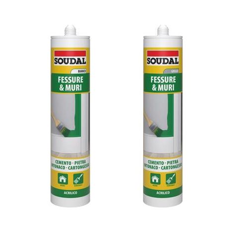 SIGILLANTI SOUDAL ACRI.FESSURE BIA 300ML