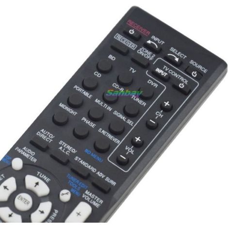 Télécommande de remplacement pour récepteurs audio vidéo Pioneer : compatible avec modèles AV VSX-322-K, VSX-323-K, VSX-329, VSX-423-K, VSX-524-K, VSX-530-K, VSX-820-K, VSX-821-K, VSX-916-K (1/4)