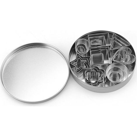 Set de 24 emporte-pièces - Cuisson de biscuits - Ensemble d'emporte-pièces - Moules à biscuits - Moule de cuisson - Formes de biscuits - Moules de cuisson - Set' emporte-pièces - Emporte-pièces - Arge (1/4)