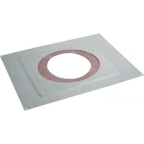 Poujoulat – Plaque de distance sécurité étanche pour conduit PGI pente 0-40% Ø80/130 mm – Conformité normes françaises – 37080713