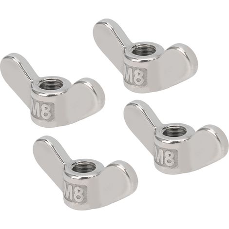 Lot de 10 écrous papillon M8 en acier inoxydable 304 - Accessoires de fixation (1/5)