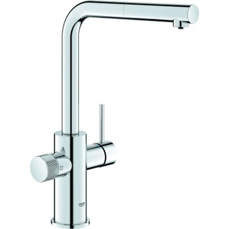 GROHE Miscelatore per acqua potabile GROHE Blue Pure Minta 30590 bocca a L azb. Mous. cromo, 30590000
