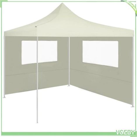Paroi latérale pour tente - FAFEICY - 3070421 - 4x2 m - Crème - Fenêtre PVC 150x70 cm (1/3)