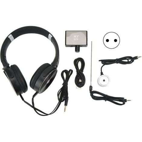 Amplificateur de son haute intensité avec casque, chantier, détection de fuites de conduites d'eau souterraines
