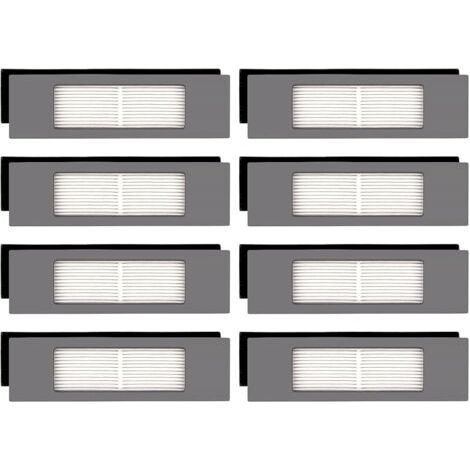 FENOPLASTICA(8 Pices) N10 Filtre HEPA Pour Robot Aspirateur Ecovacs DEEBOT OZMO N10 N10 Plus 920 950 T8 AIVI Max T9 T5 N5 N7 N8+ N8 Pro Plus DX55 DX93 DJ65, kit de Filtres Pour Aspirateur Robot (1/5)