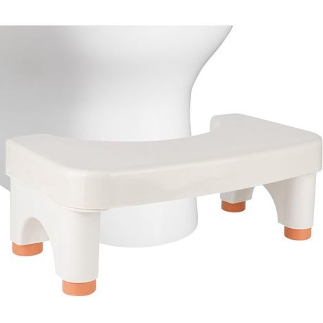 Sgabello da toilette regolabile in altezza per adulti e bambini, portatile, antiscivolo, 4 altezze (15-21 cm) (1/5)
