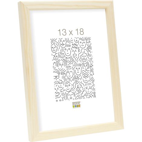 Cadre Photo Bois Fin Naturel 19,8 x 14,7 x 1,4 cm (1/5)