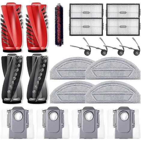 Kit d'accessoires pour Roborock Saros 20 Sonic/S10 MaxV Ultra aspirateur robot pièces, brosses principales, filtres, tampons de serpillière, sacs à poussière (1/5)