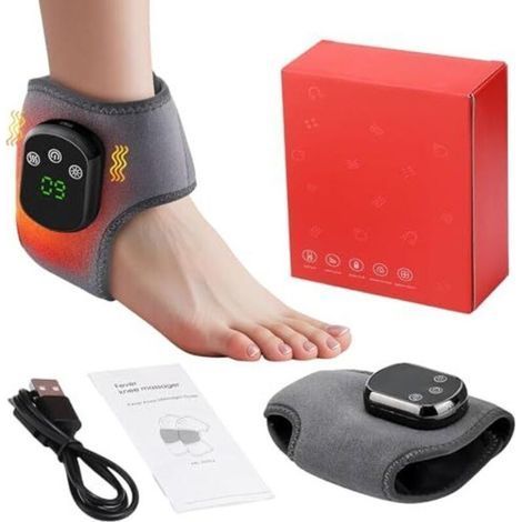 Masajeador de pies 3 en 1, para unas piernas sanas y sin dolor - Masaje de pies, masajeador de tobillos portátil e inalámbrico con 5 ajustes de calor y 3 modos de vibración (1/5)