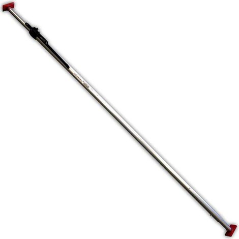 Monmobilierdesign – Barre d'arrimage télescopique acier 235-272 cm Ø42 mm – Patins antidérapants pour maintien sur parois lisses – Outil pour camions et poids-lourds