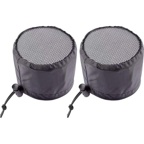 KZQ 2 pezzi Copertura per ventilazione per tenda da interno, Accessori in rete per tenda da coltivazione, Filtro per ventilazione in cera (10 x 10 x 8 cm) (1/4)