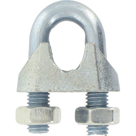 Abrazadera de cable con soporte Acero Zincado 14.5