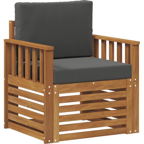 Maison Exclusive - Outdoor-Sofa Massives Akazienholz und Polyeste