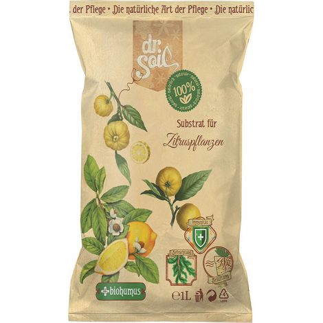 Dr.Soil Substrat für Zitruspflanzen im 1L Beuteln