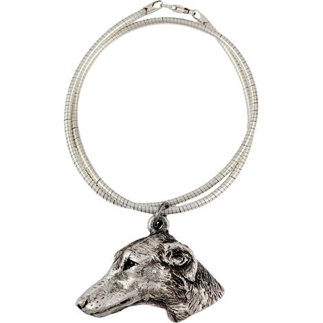 Levriero africano, Azawakh - collana con cane, gioiello unico per amanti dei cani, ciondolo a forma di serpente unico di Art-Dog (1/5)