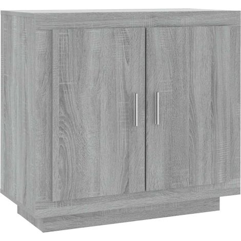 Maison Exclusive - Credenza Grigio Sonoma 80x40x75 cm in Legno Multistrato (1/5)