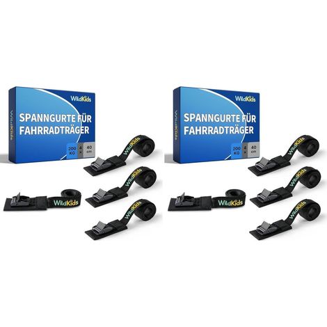 Sangles de serrage pour porte-vélos, 4 pièces, 40cm, 200kg, avec boucle à came