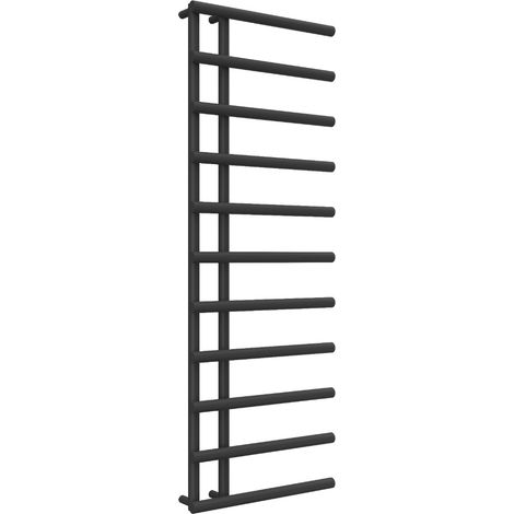 Reina Matera Heated Towel Rail 1412mm H x 500mm W Black (1/3)