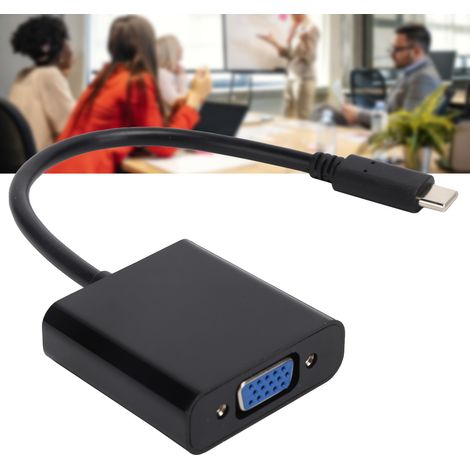 Adaptateur USB-C vers VGA 10Gbps, Câble Vidéo 1080P USB 3.1 avec Connecteur Femelle 15 Broches (1/5)