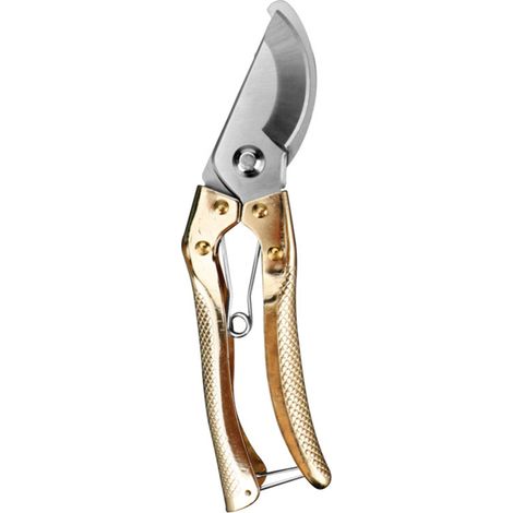Sécateur en acier avec poignées ergonomiques, ciseaux de jardinage, sécateur pour bonsaï, kit d'outils de jardinage professionnels pour plantes, rosiers, fleurs, arbres fruitiers et sapins de Noël. (1/5)