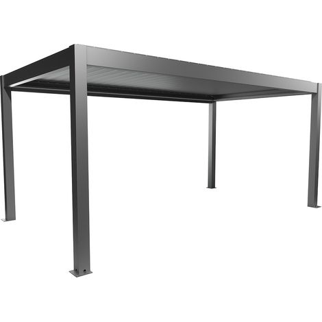 Pergola Gr. 5,5 x 3 quarzgrau-metallic