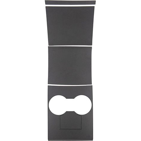 (Noir mat) Autocollant pour panneau de commande central de voiture compatible avec Tesla Model 3 et Model Y (2017-2020) - Accessoires de console centrale - Film intérieur effet fibre de carbone (1/5)