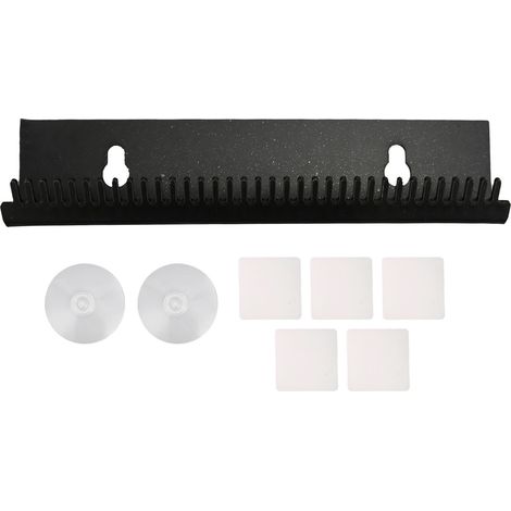 étagère rangement-Porte-Rangement pour Extensions Capillaires en Acrylic avec Supports de Fixation Double pour Salon et Maison Noir (1/5)