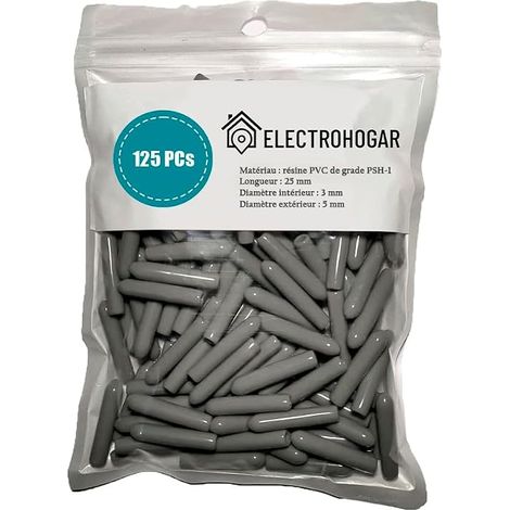 125 Capuchons Gris pour Panier de Lave-Vaisselle Plus Long Nouveau Matériau Meilleure Protection (1/5)
