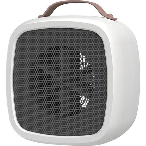 Petit radiateur de Bureau - Petits Chauffe-Soleil Portables - Brancher Chauffage à Anti-brûlure(Blanc) (1/5)