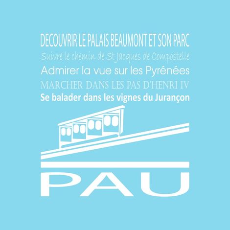 Tableau sur toile Pau glacier 30x30 cm - Impression sur Toile Murale Décorative - Image imprimée en HD sur Toile - Toile sur Châssis en Bois FSC - Fabriqué en France (1/4)