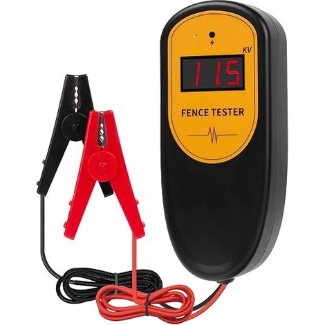 Digital Electric Fence Voltage Tester Fault Detector Pocket Clamp Electric Fence Tester for Farm Electric Fence Voltage Test (1/5)