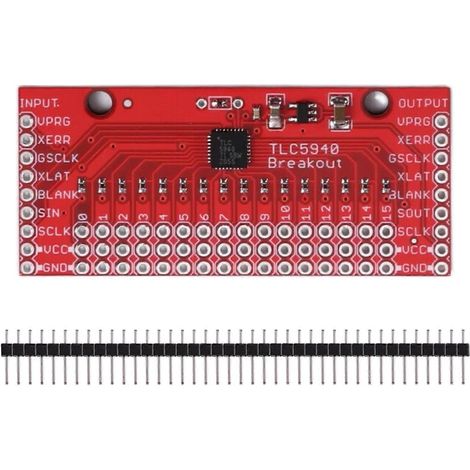 16-Channel TLC5940 PWM-Contrôlé LED Carte pilote Expansion E/S PWM Module pour projets électroniques (1/5)