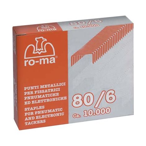 PUNTI PER FISSATRICE PNEUMATICA MOD. 80 mod. 80/12 - cf. 10000 pz