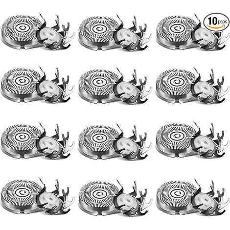 Compatible avec les lames de rechange Pitbull, lot de 12 têtes de rechange pour rasoir tête de mort, double anneau compatible avec les lames de rechange Pitbull Gold et les lames de rasoir Skull (1/5)