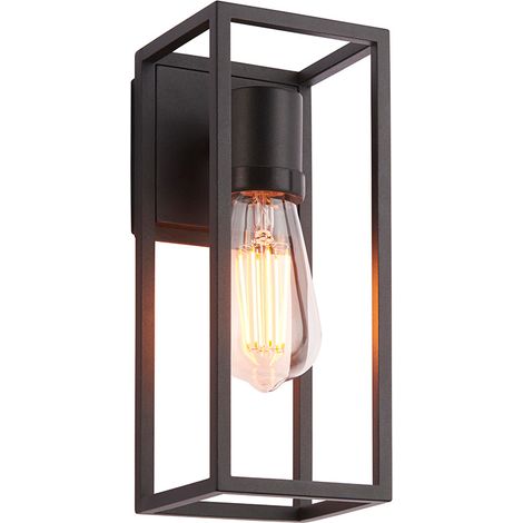 Applique esterna industriale nera rettangolare E27 10W Endon (1/5)