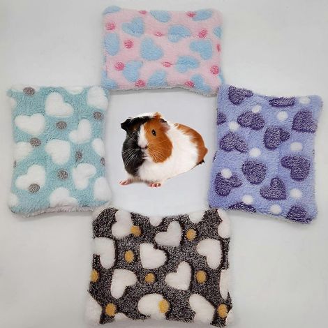 Boules de coton pour nid de hamster, tapis doux et chaud pour l'hiver - Vert clair (1/4)