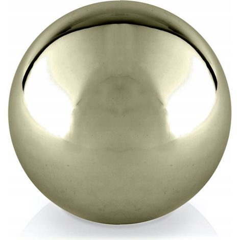 Sfera decorativa in ceramica dorata 9 cm